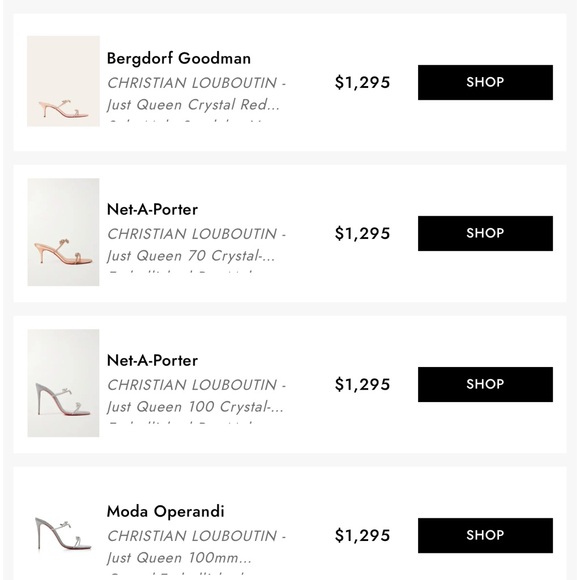 Christian Louboutin “just queen” crystal red sole mule sandals NEW - Picture 5 of 9